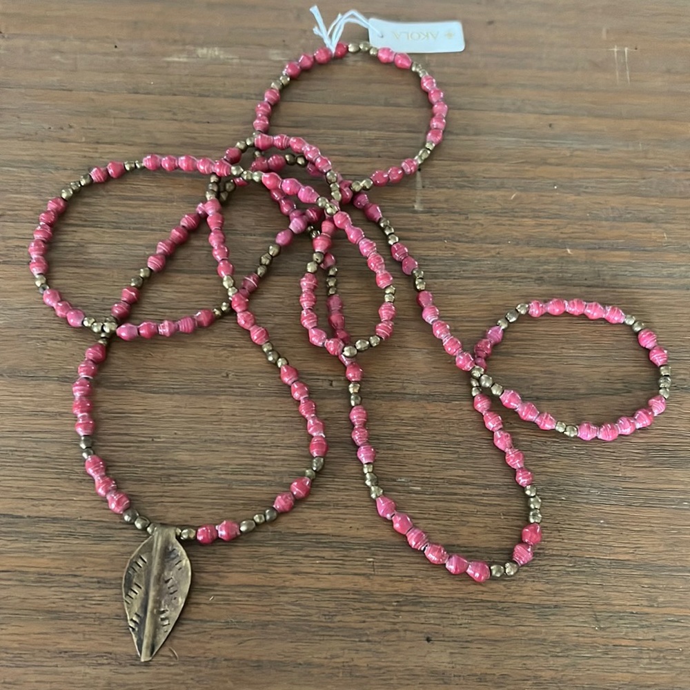 31 inch Akola Beaded Necklace